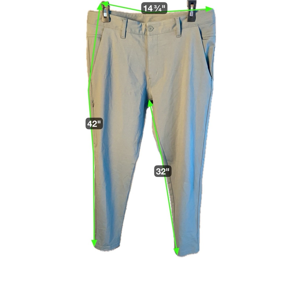 BYLT Everyday Pants 2.0 Premium Performance Stretch Women's Large Green Logo - Picture 6 of 6